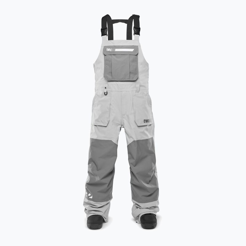 Férfi snowboard nadrág ThirtyTwo Basement Bib charcoal