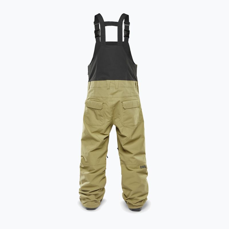 Férfi snowboard nadrág ThirtyTwo Basement Bib khaki 2