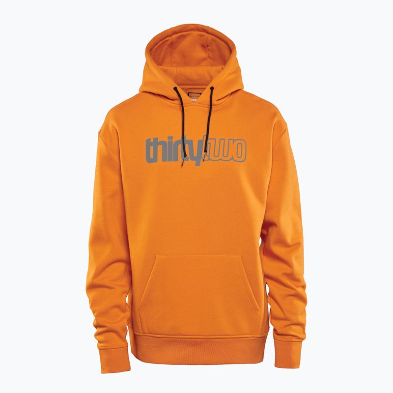 Férfi pulóver ThirtyTwo Double Tech Hoodie grey/orange