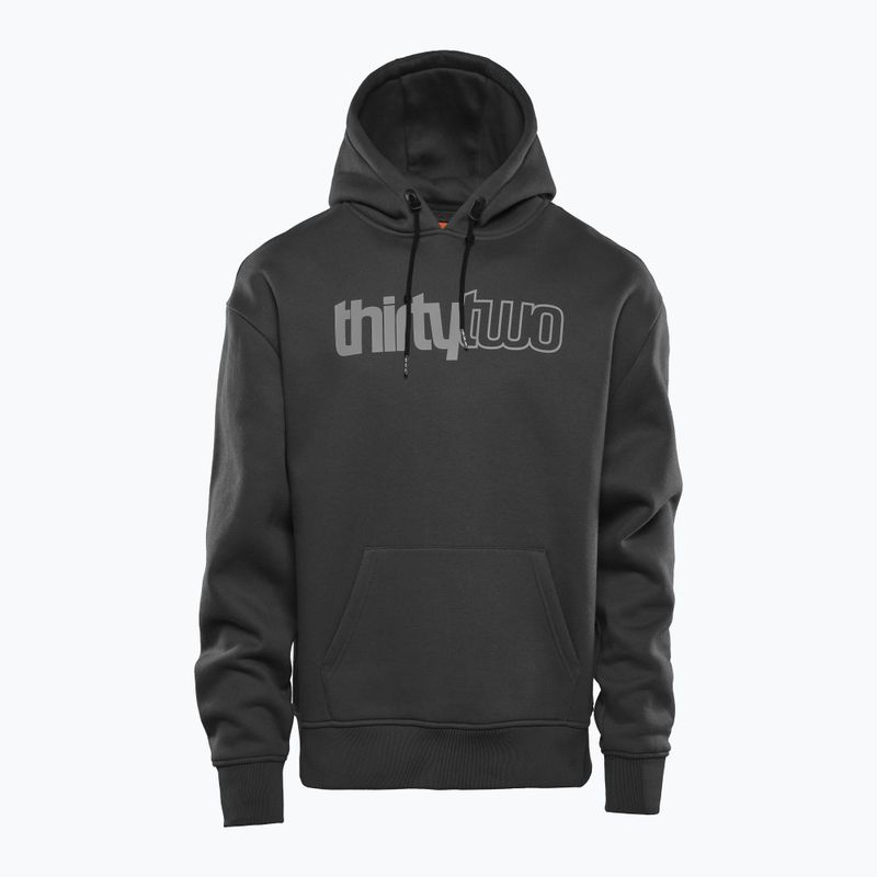 Férfi pulóver ThirtyTwo Double Tech Hoodie black/charcoal