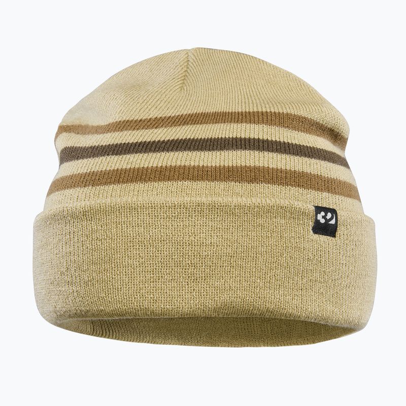 Férfi téli sapka ThirtyTwo 32 Stripe Beanie barna színben