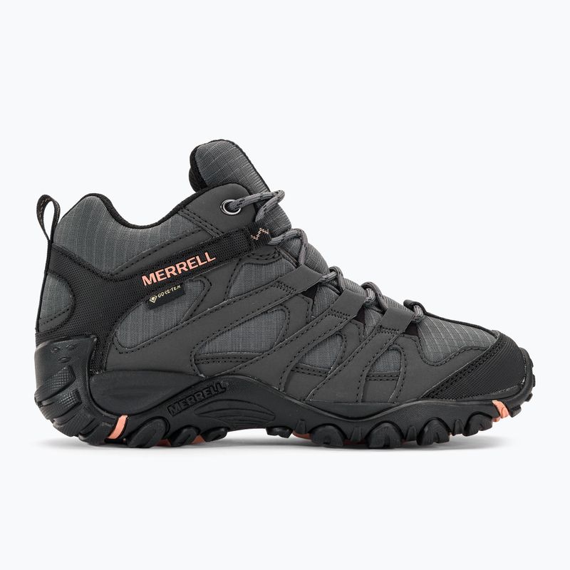 Női túrabakancs Merrell Claypool Sport Mid GTX grey/peach 2