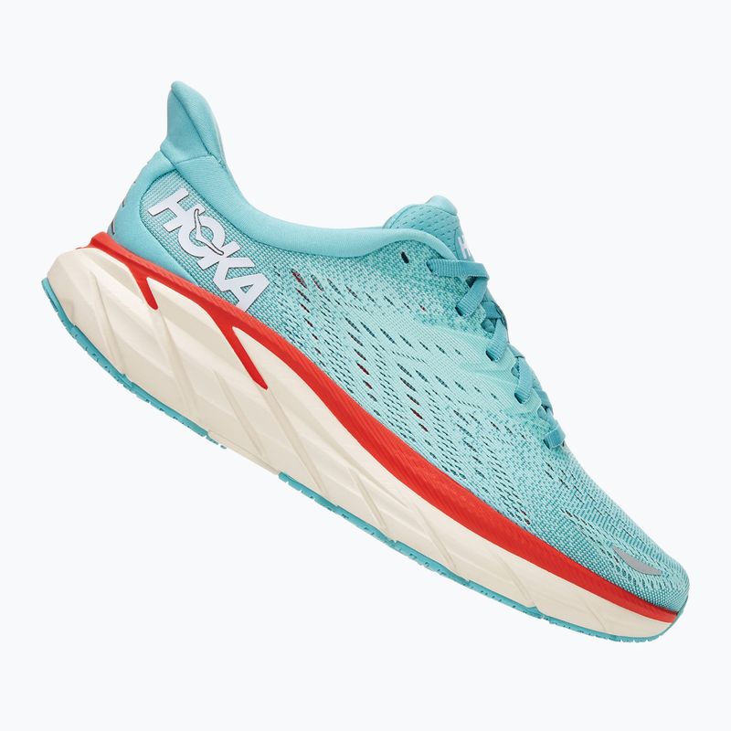 Női futócipő HOKA Clifton 8 Wide aquarelle/eggshell kék 7