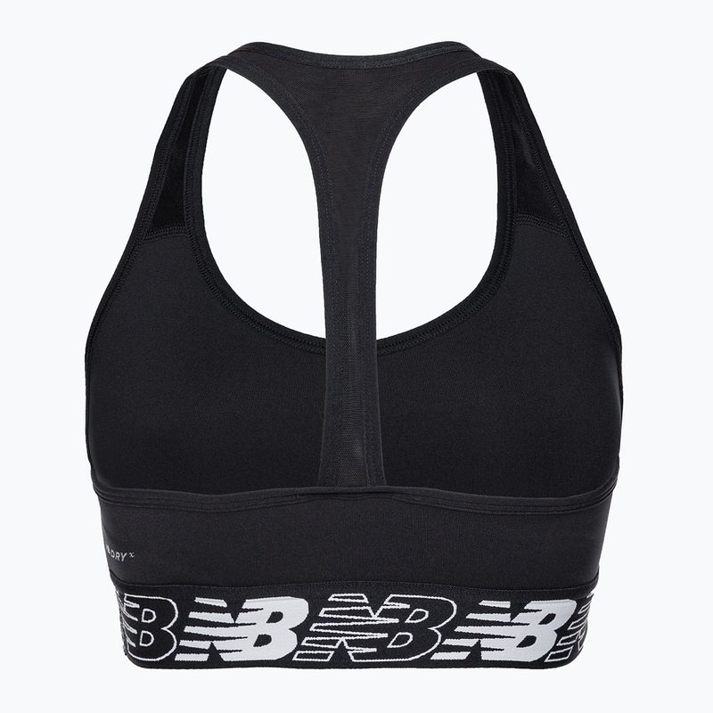 New Balance NB Pace Bra 3.0 fitneszmelltartó fekete NBWB11034 7