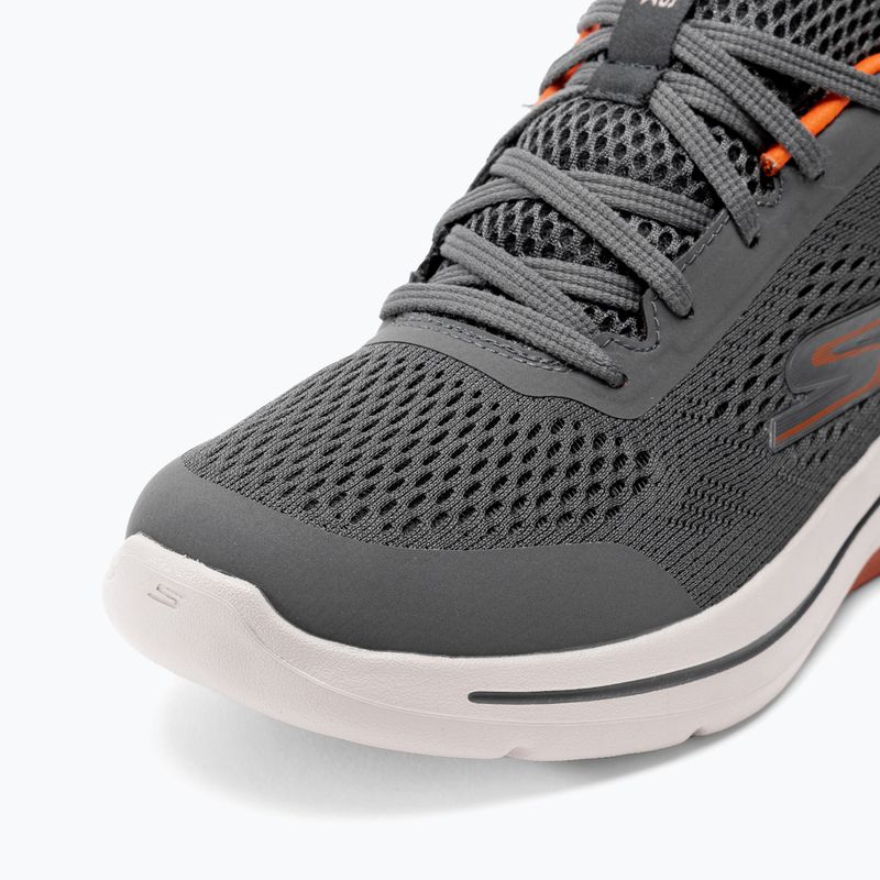 Férfi SKECHERS Go Walk Arch Fit Idyllic faszén/fehér/narancs cipő 8