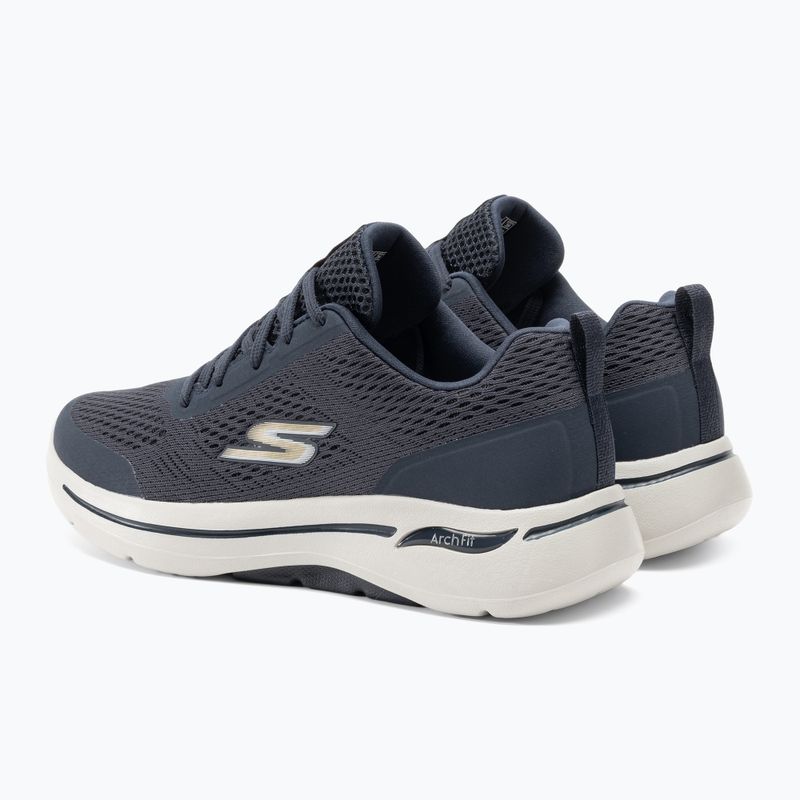 Férfi SKECHERS Go Walk Arch Fit Idyllic navy/fehér/arany cipő 3
