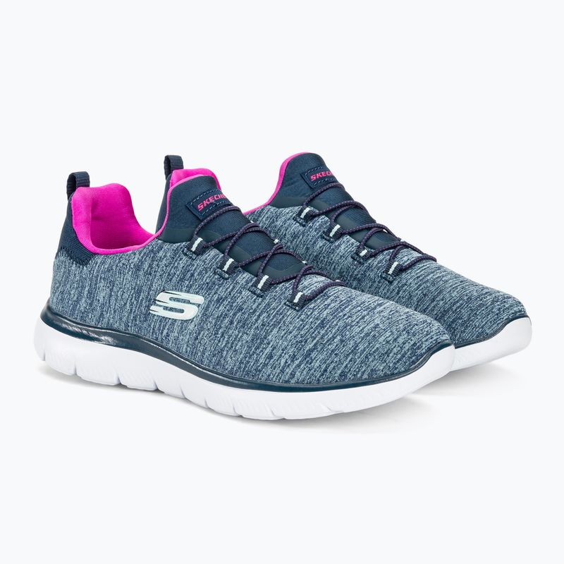 női cipő SKECHERS Summits Quick Getaway navy/hot pink 4