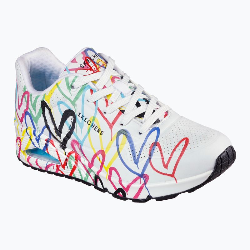 SKECHERS női cipő JGoldcrown Uno Spread The Love fehér/multicolor 8