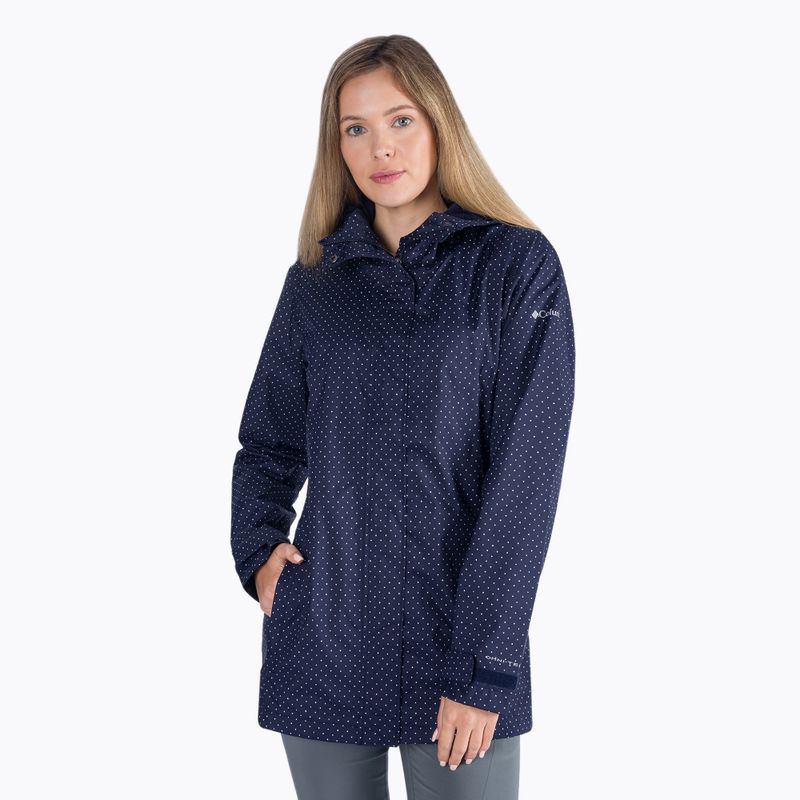 Női Columbia Splash A Little II 468 membrános esőkabát, sötétkék 1771064