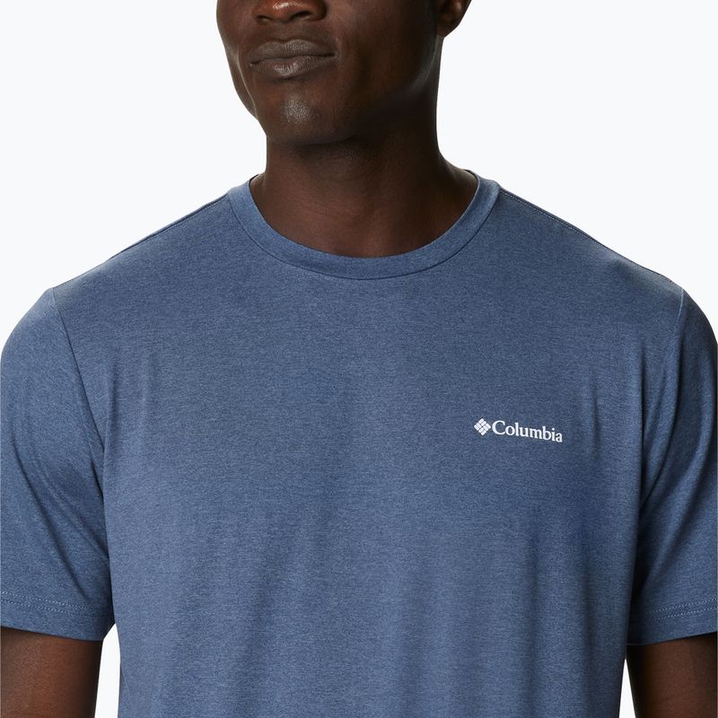 Férfi Columbia Tech Trail Graphic Tee 478 kék 1930802 2