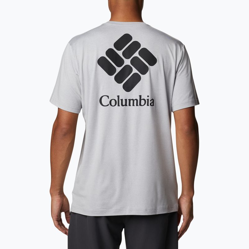 Férfi Columbia Tech Trail Graphic Tee 039 szürke 1930802 4