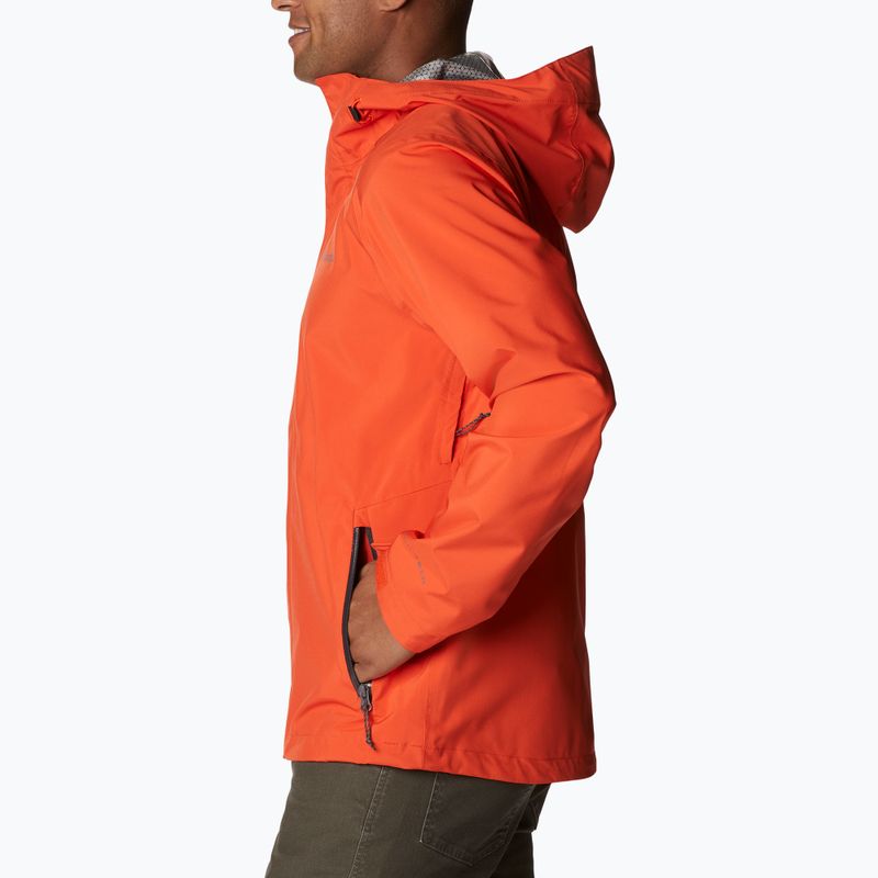 Columbia Earth Explorer férfi esőkabát Shell 813 narancssárga 1988612 7