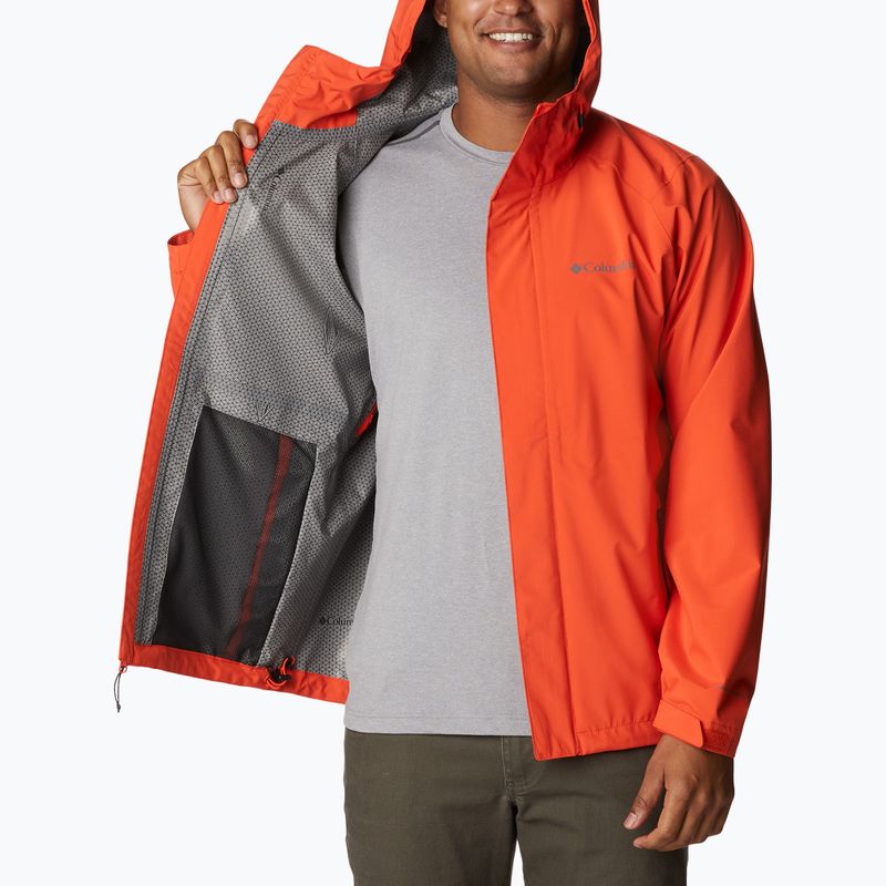 Columbia Earth Explorer férfi esőkabát Shell 813 narancssárga 1988612 10