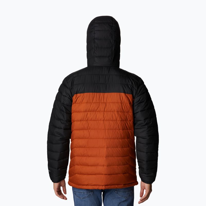 Columbia Powder Lite kapucnis narancssárga/fekete férfi pehelypaplan dzseki 1693931 8