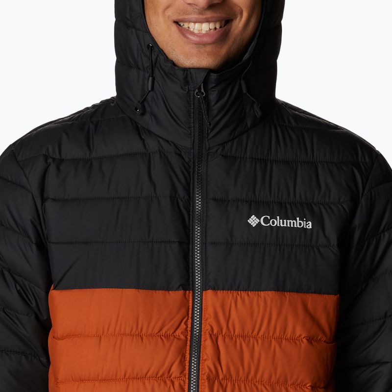 Columbia Powder Lite kapucnis narancssárga/fekete férfi pehelypaplan dzseki 1693931 10