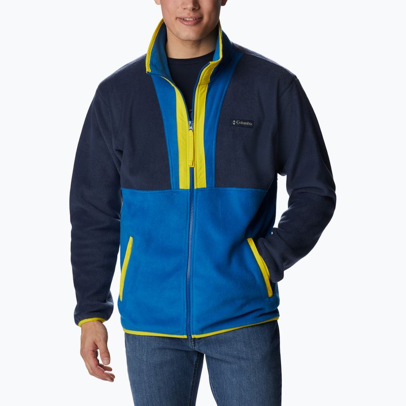 Columbia Back Bowl férfi fleece pulóver kék 1872794