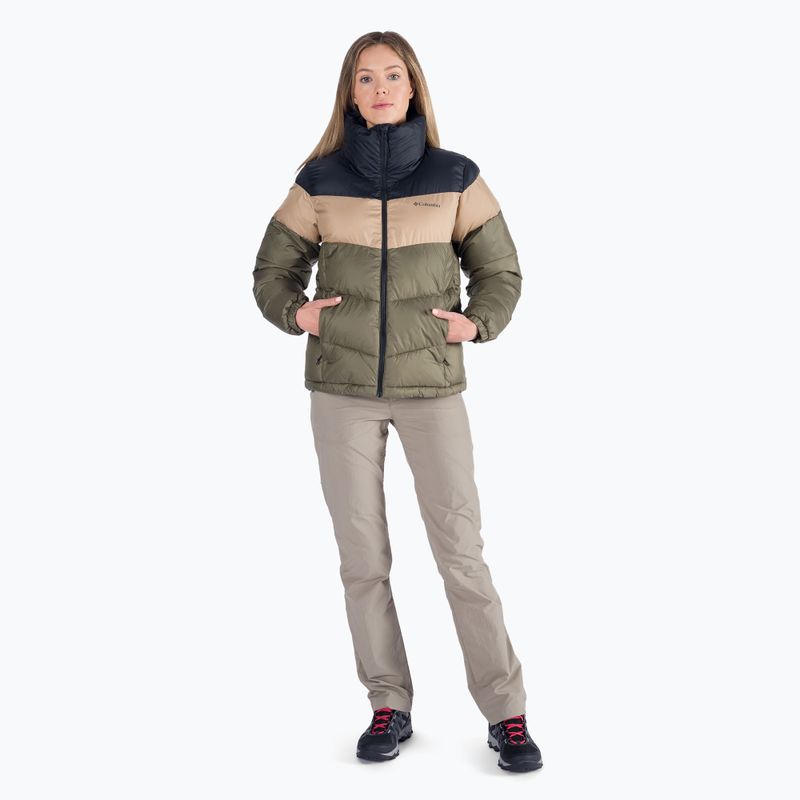 Columbia Puffect Color Blocked női pehelykabát zöld 1955101 5