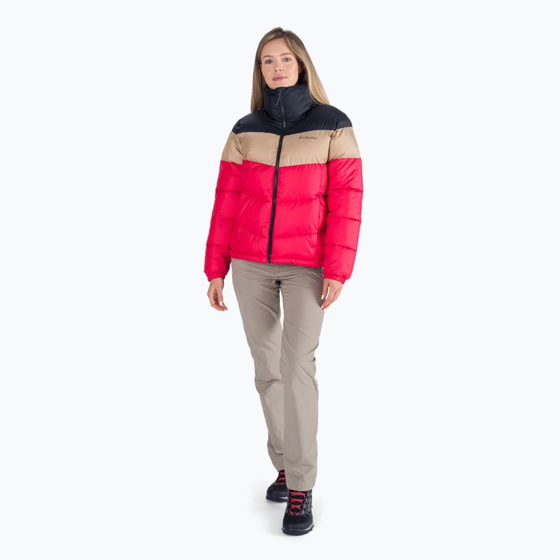 Columbia Puffect Color Blocked női pehelykabát piros 1955101 5