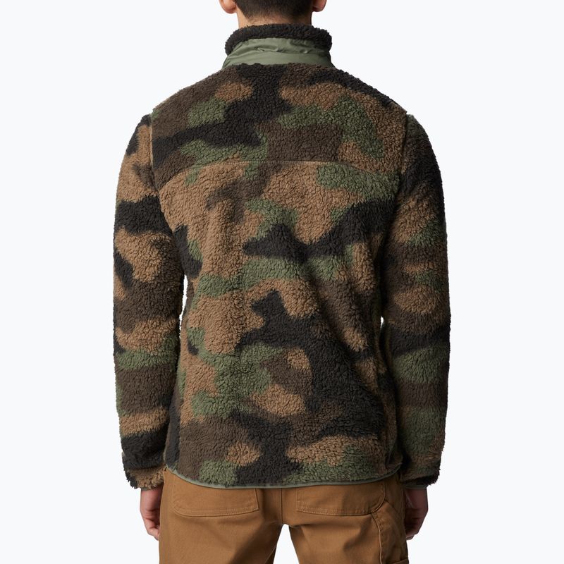 Columbia férfi Winter Pass Print Fleece melegítőfelső barna 1866565 2