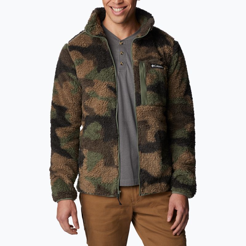 Columbia férfi Winter Pass Print Fleece melegítőfelső barna 1866565 3