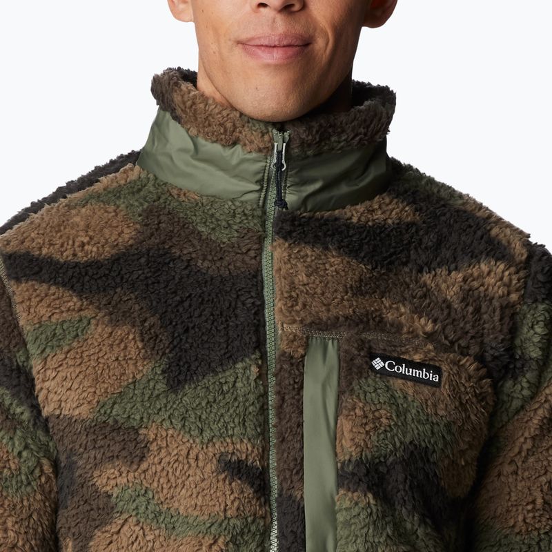 Columbia férfi Winter Pass Print Fleece melegítőfelső barna 1866565 6