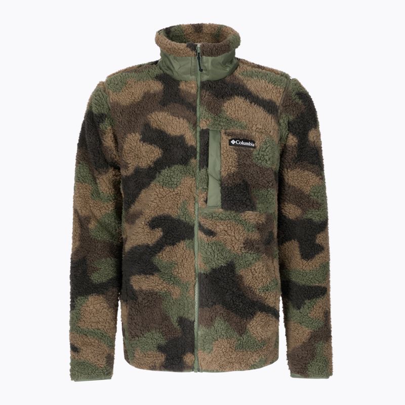 Columbia férfi Winter Pass Print Fleece melegítőfelső barna 1866565 8