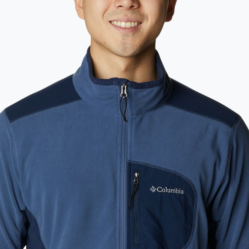 Columbia férfi Klamath Range Full Zip trekking pulóver, sötétkék 2013604 4
