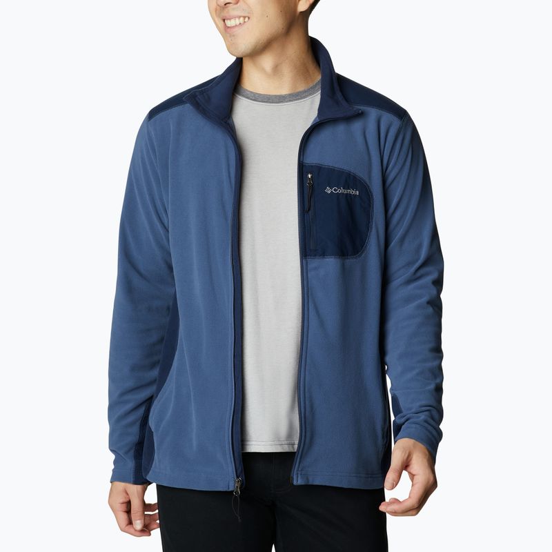Columbia férfi Klamath Range Full Zip trekking pulóver, sötétkék 2013604 5