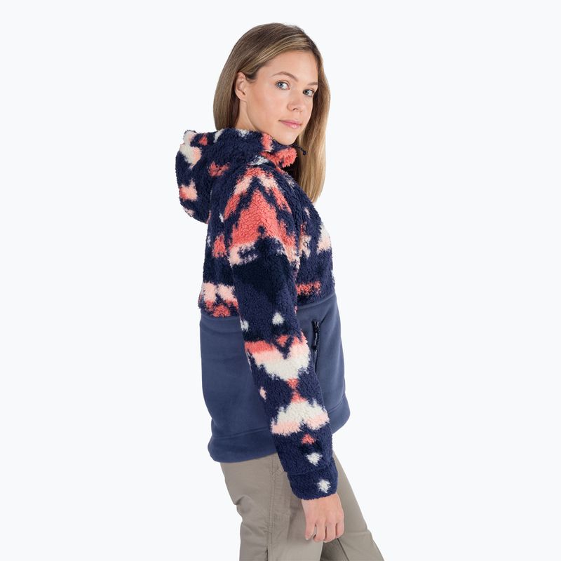 Columbia női Winter Pass Sherpa kapucnis fleece pulóver sötétkék 2013293 2