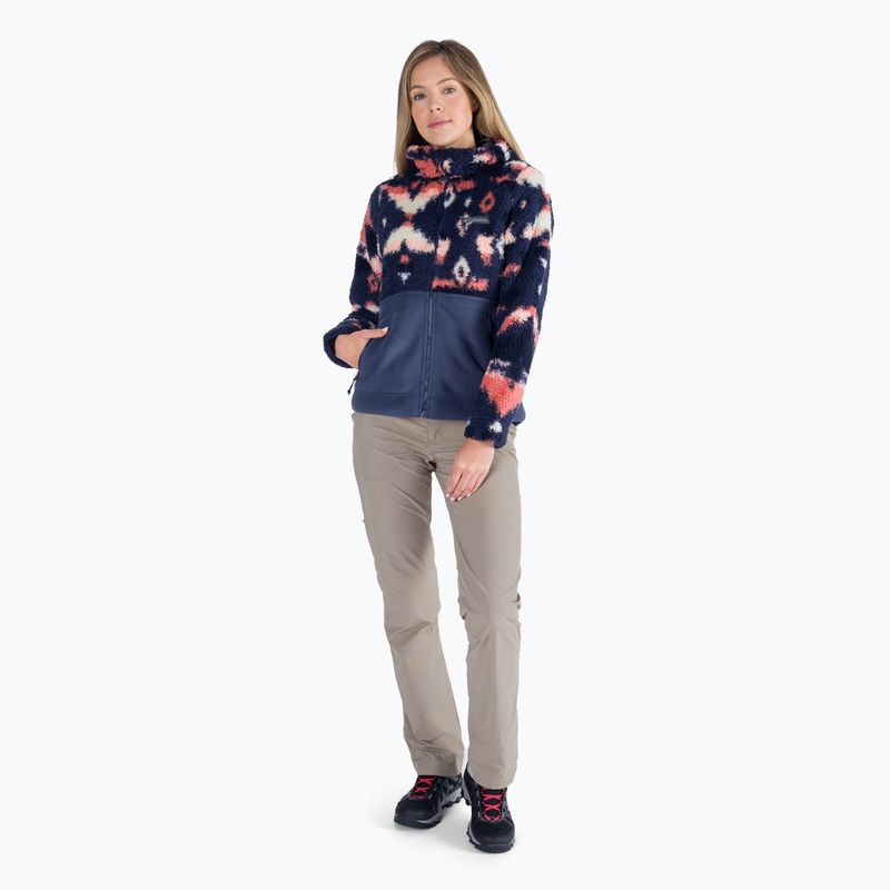 Columbia női Winter Pass Sherpa kapucnis fleece pulóver sötétkék 2013293 7