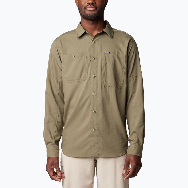 Férfi ing Columbia Silver Ridge Utility Lite stone green