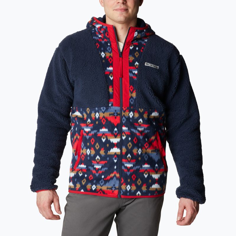 Columbia férfi Backbowl Sherpa fleece pulóver sötétkék 1952403