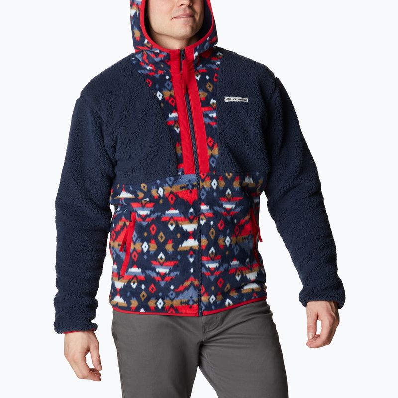 Columbia férfi Backbowl Sherpa fleece pulóver sötétkék 1952403 4