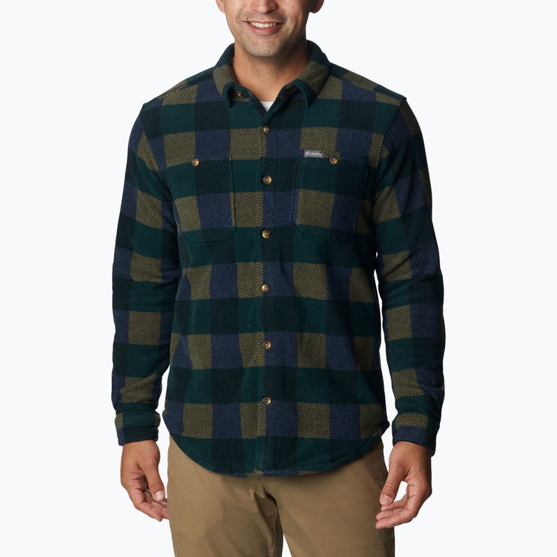 Columbia Flare Gun Fleece férfi ing zöld/zöld 1866624