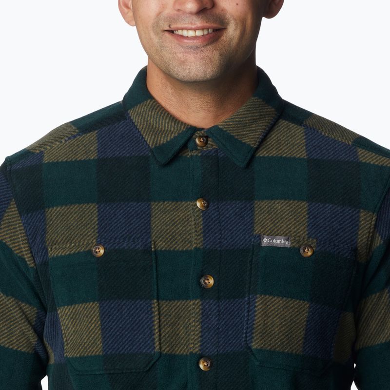 Columbia Flare Gun Fleece férfi ing zöld/zöld 1866624 5