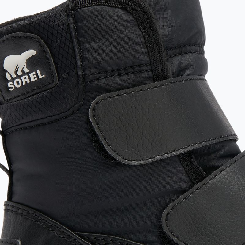 Sorel Whitney II Strap WP junior hócipő fekete/tengeri só 13