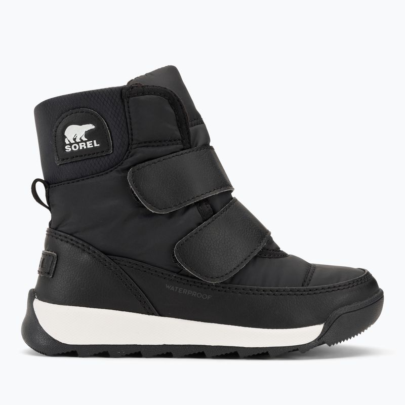 Sorel Whitney II Strap WP junior hócipő fekete/tengeri só 2