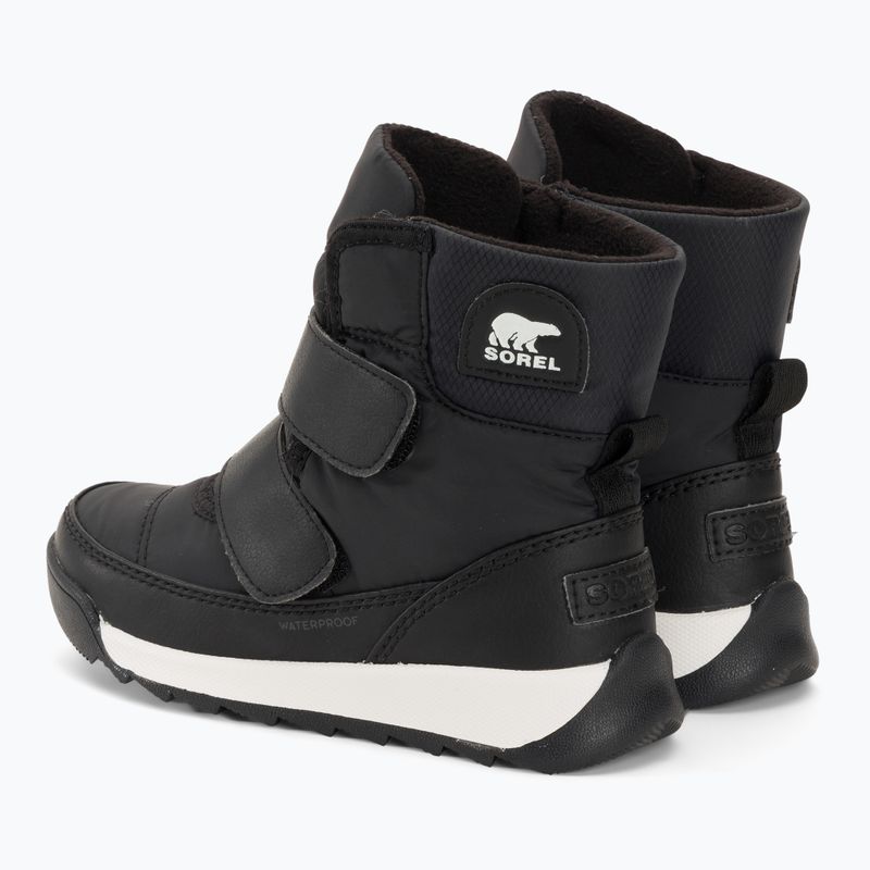 Sorel Whitney II Strap WP junior hócipő fekete/tengeri só 3