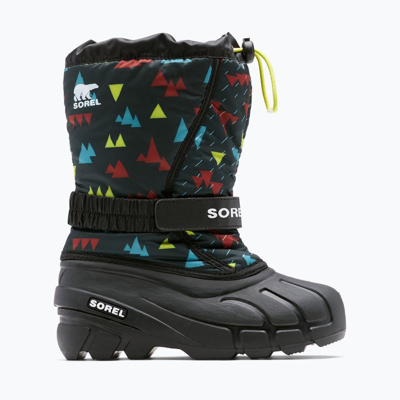 Gyermek túrabakancs Sorel Flurry Print Boys fekete/fekete 8