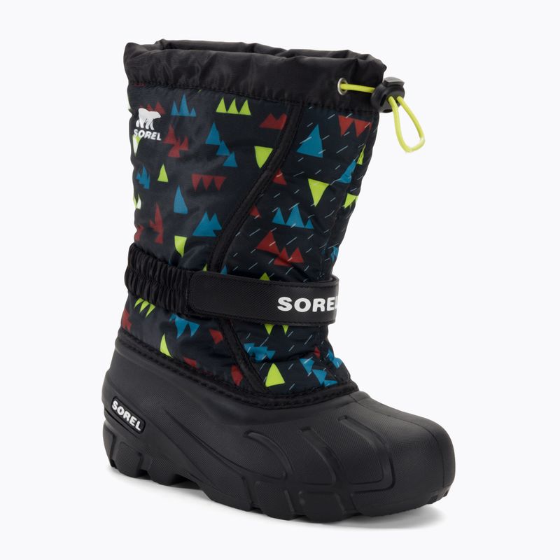 Gyermek túrabakancs Sorel Flurry Print Boys fekete/fekete