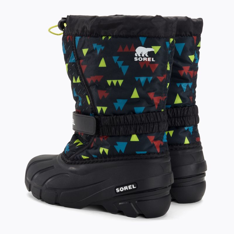 Gyermek túrabakancs Sorel Flurry Print Boys fekete/fekete 3