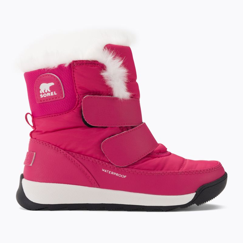 Gyermek túrabakancs Sorel Whitney II Strap Wp kaktusz rózsaszín/fekete 2