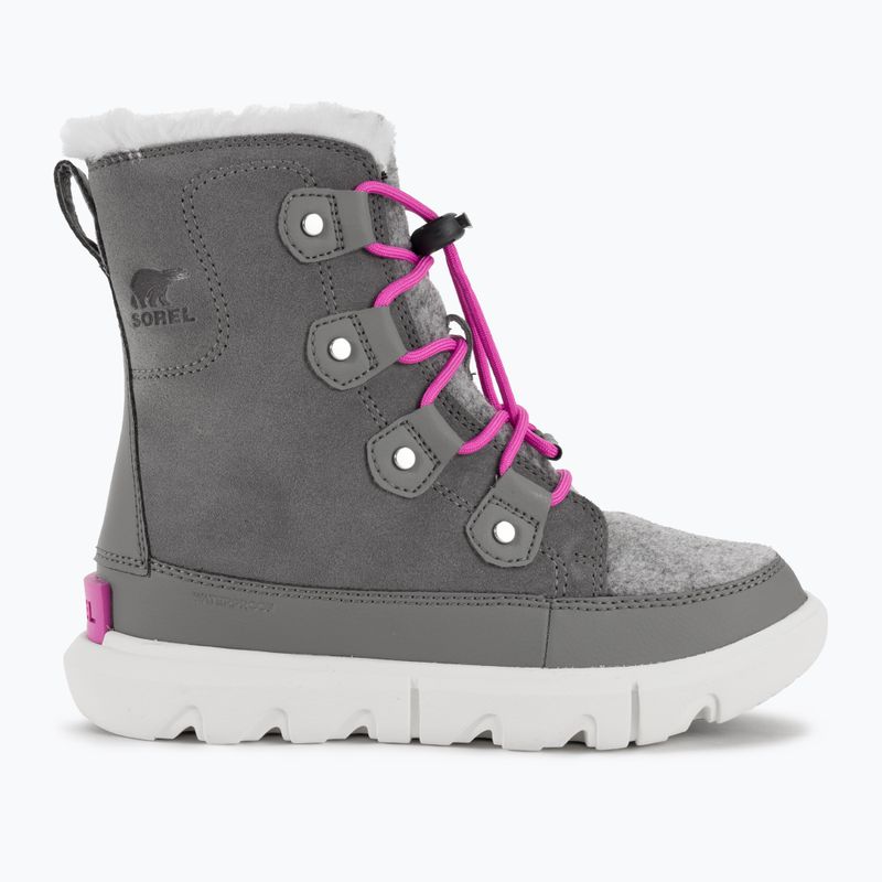 Sorel Sorel Explorer Lace quarry/bright levendula junior hócsizma 2