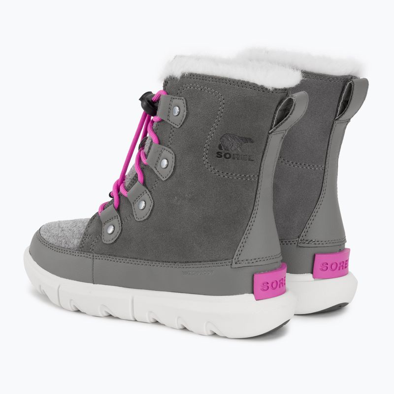 Sorel Sorel Explorer Lace quarry/bright levendula junior hócsizma 3