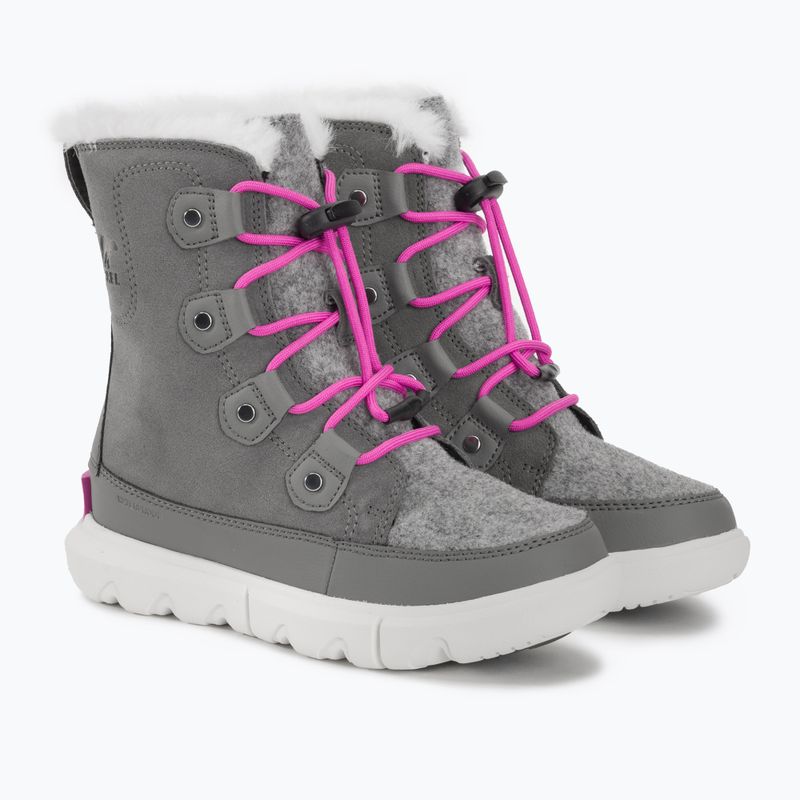 Sorel Sorel Explorer Lace quarry/bright levendula junior hócsizma 4