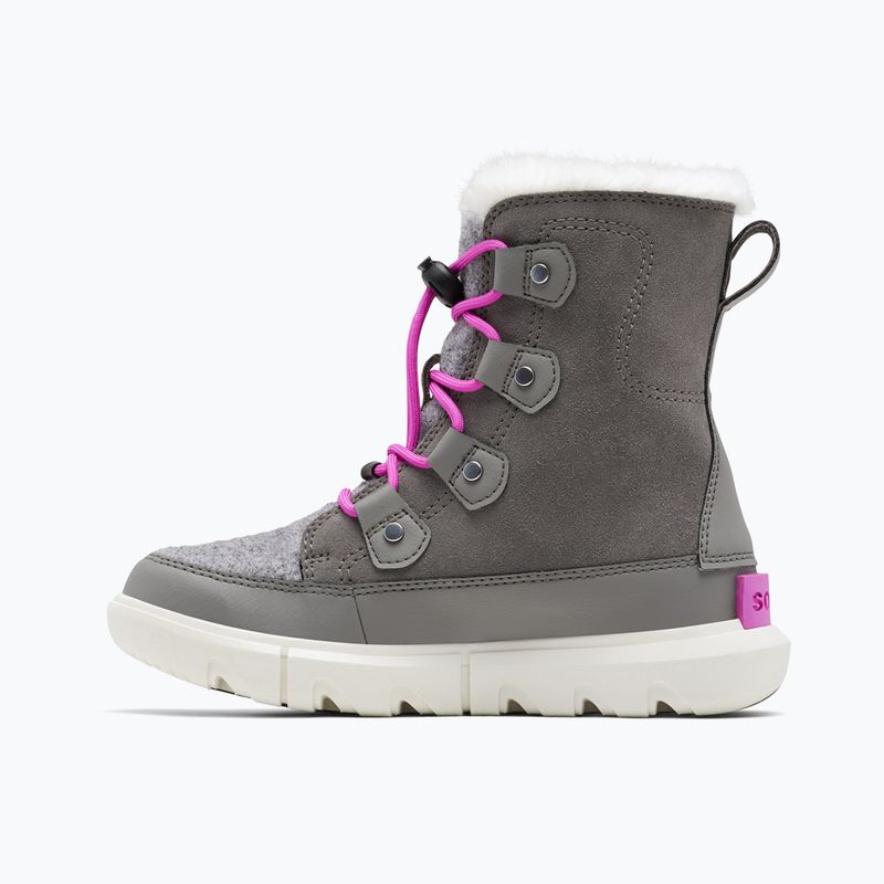 Sorel Sorel Explorer Lace quarry/bright levendula junior hócsizma 8