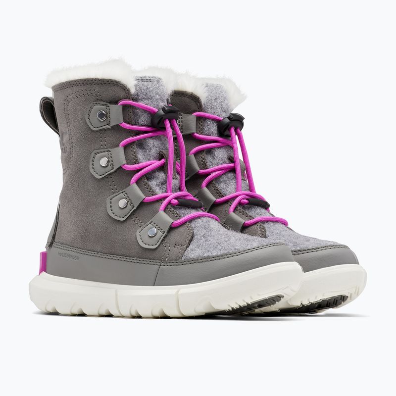 Sorel Sorel Explorer Lace quarry/bright levendula junior hócsizma 9