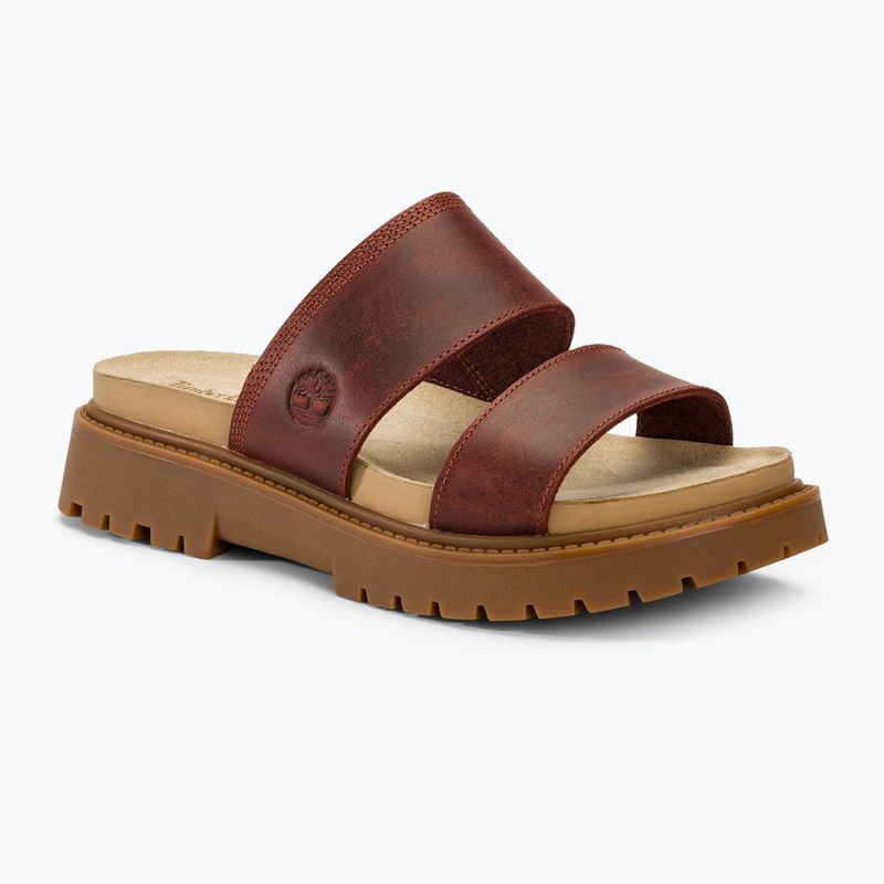 Női papucs Timberland Clairemont Way dark red full grain