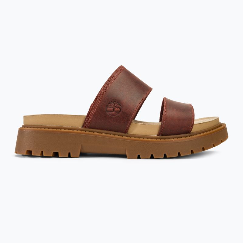 Női papucs Timberland Clairemont Way dark red full grain 2
