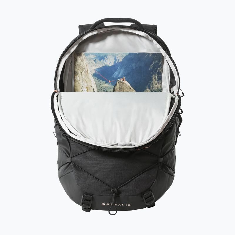 Női túra hátizsák The North Face Borealis 27 l fekete heather/égetett korall metálfekete 4
